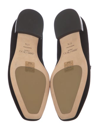 Jimmy Choo Velvet Grosgrain Trim Loafers