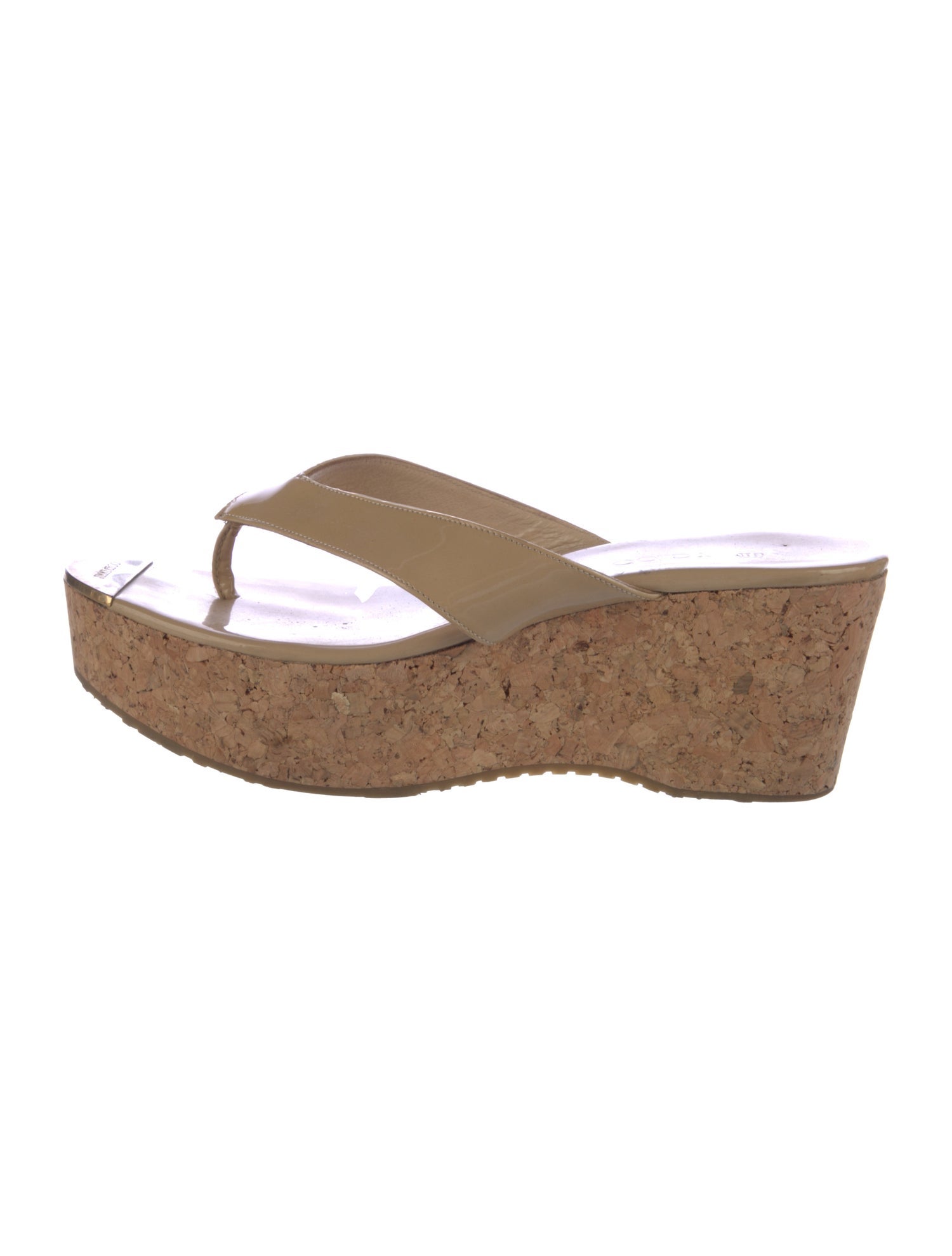 Jimmy Choo Patent Leather Flip Flops