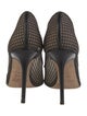 Jimmy Choo Leather Mesh Accents D'Orsay Pumps