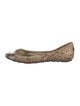 Jimmy Choo Snakeskin Animal Print Ballet Flats