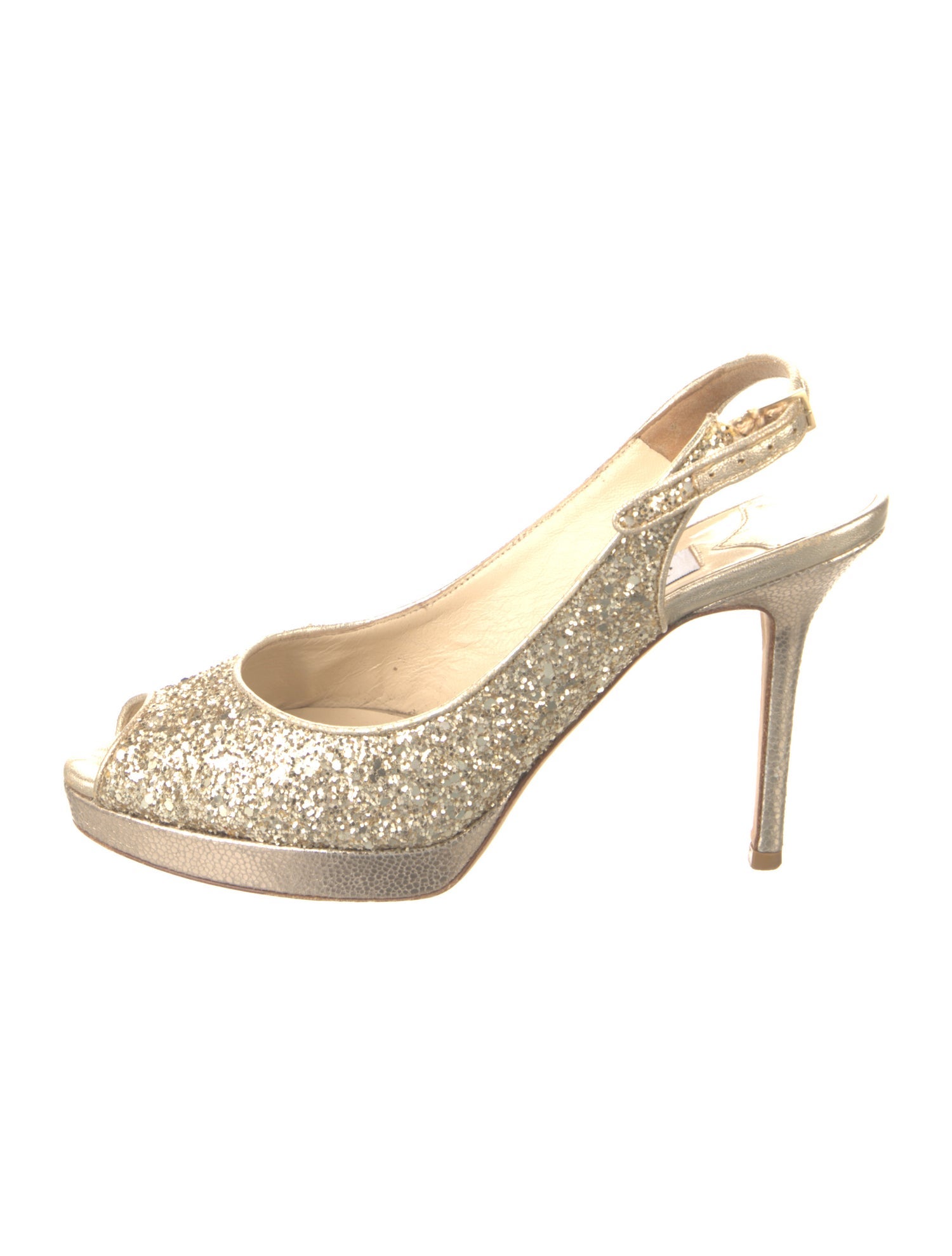 Jimmy Choo Glitter Glitter Accents Slingback Pumps