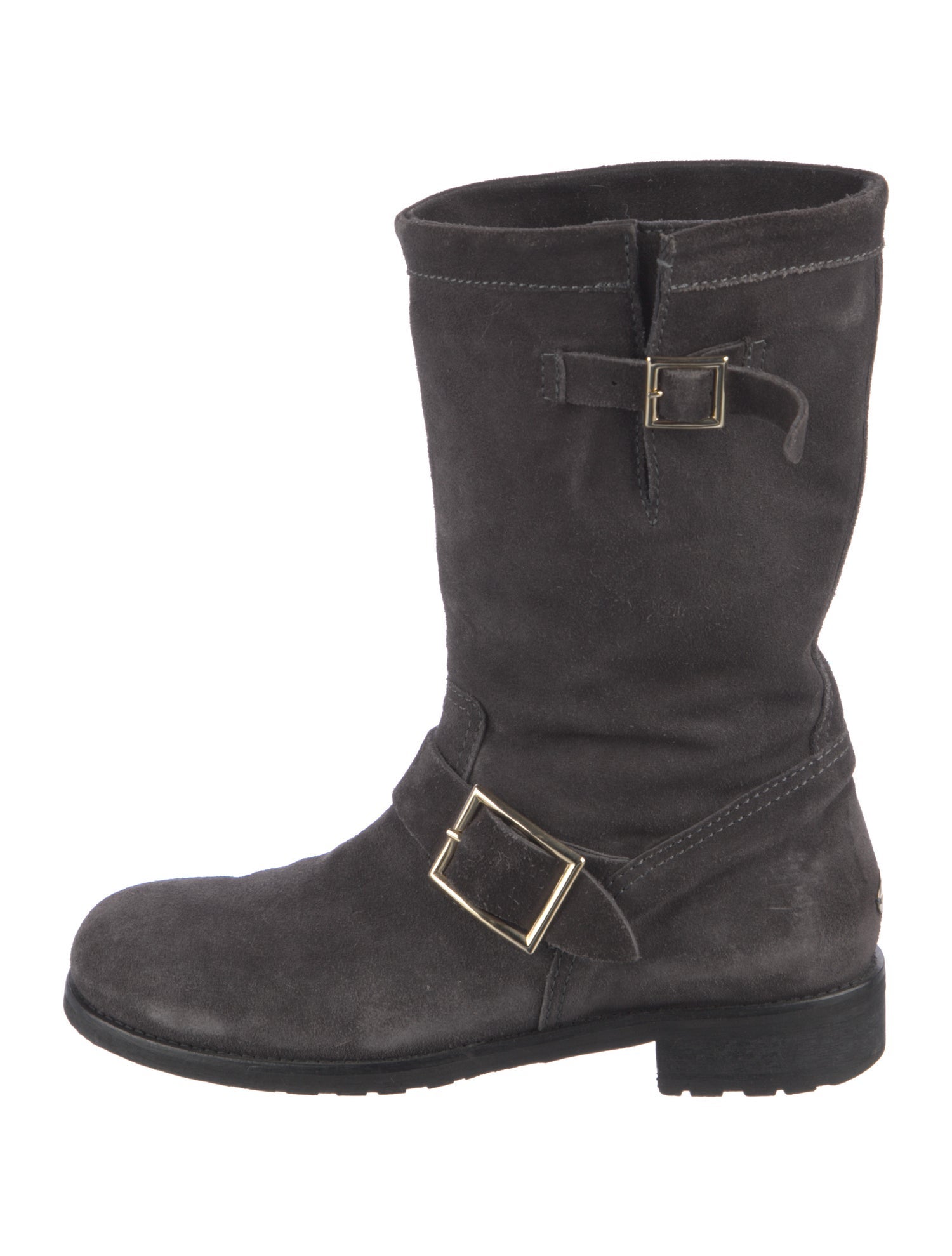 Jimmy Choo Suede Moto Boots