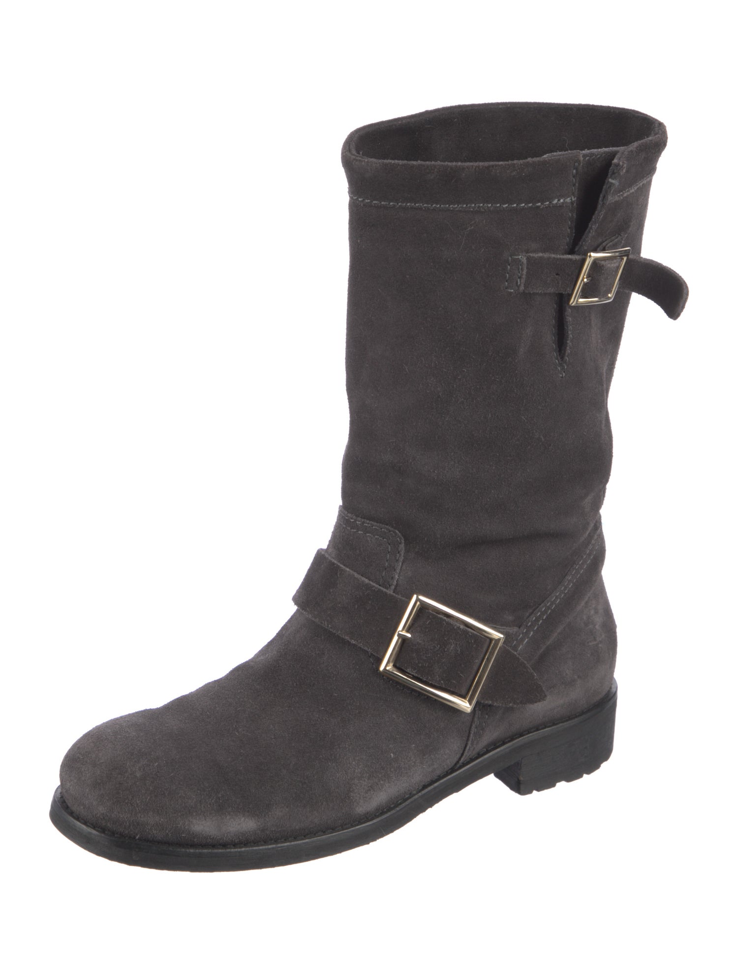 Jimmy Choo Suede Moto Boots