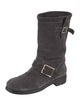 Jimmy Choo Suede Moto Boots