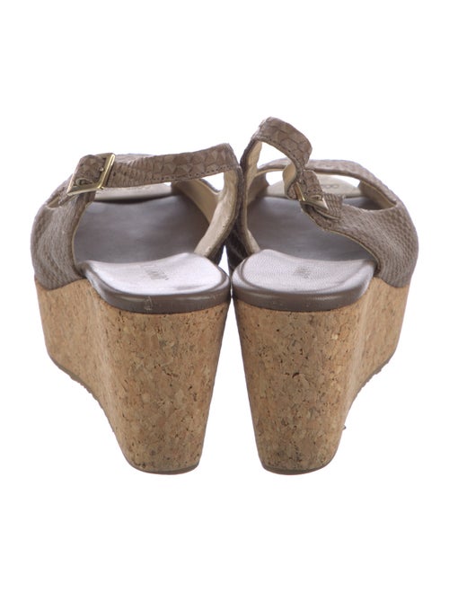 Jimmy Choo Snakeskin Slingback Sandals