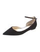 Jimmy Choo Suede D'Orsay Flats