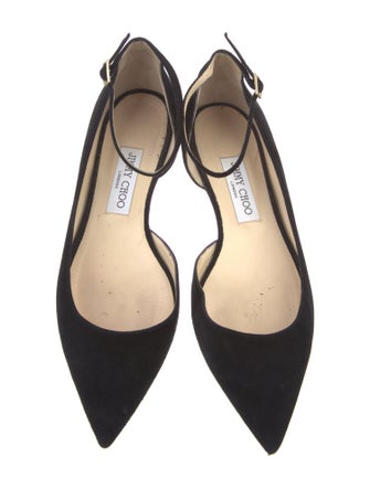 Jimmy Choo Suede D'Orsay Flats