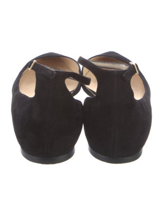 Jimmy Choo Suede D'Orsay Flats