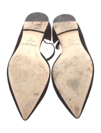 Jimmy Choo Suede D'Orsay Flats
