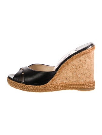 Jimmy Choo Almer Leather Espadrilles