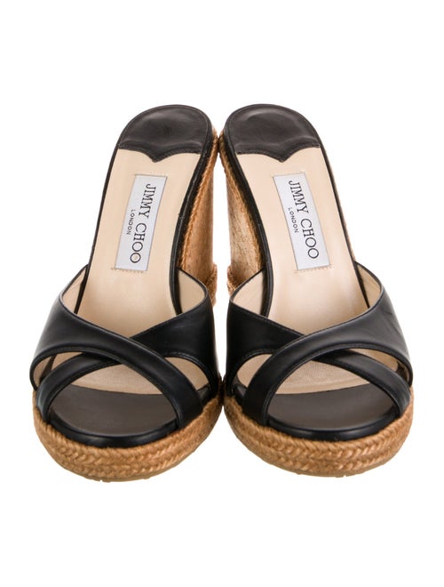 Jimmy Choo Almer Leather Espadrilles