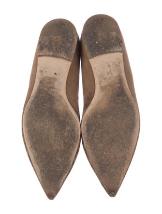 Jimmy Choo Suede Animal Print Flats