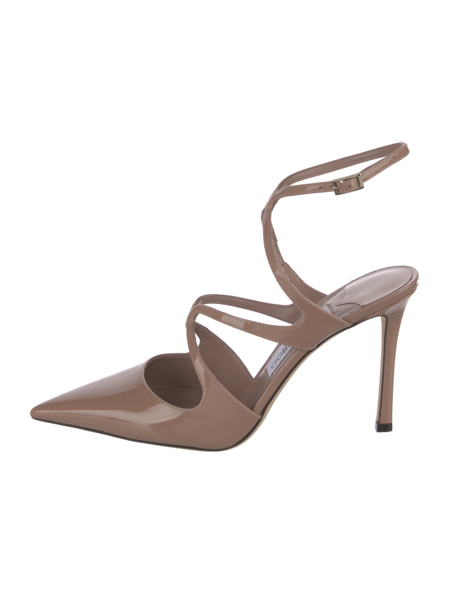 Jimmy Choo Patent Leather T-Strap Pumps