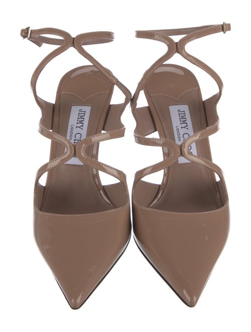 Jimmy Choo Patent Leather T-Strap Pumps
