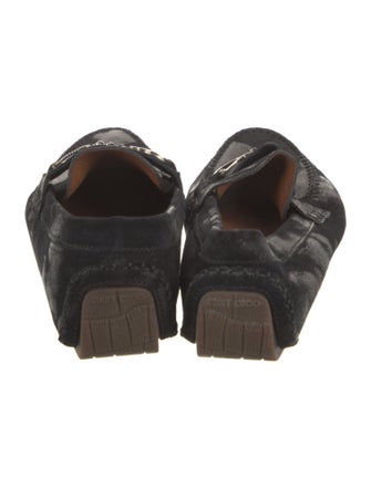 Jimmy Choo Horsebit Accent Suede Drivers