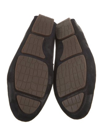 Jimmy Choo Horsebit Accent Suede Drivers