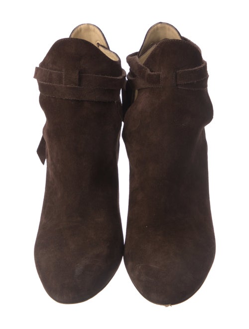 Jimmy Choo Suede Cutout Accent T-Strap Pumps