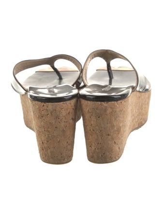 Jimmy Choo Patent Leather Flip Flops