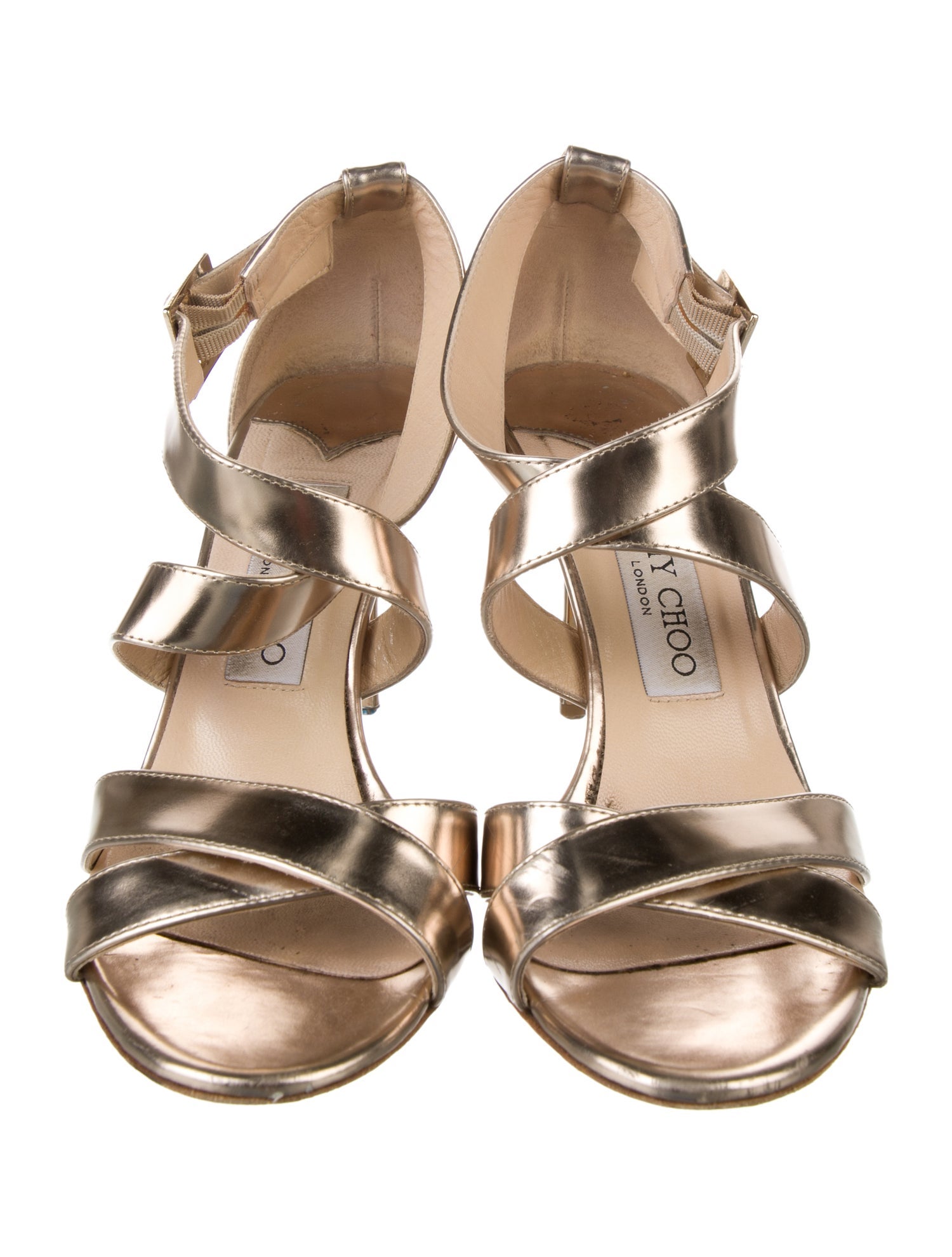 Jimmy Choo Patent Leather Gladiator Sandals