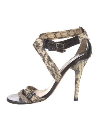 Jimmy Choo Snakeskin Animal Print Sandals