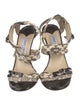 Jimmy Choo Snakeskin Animal Print Sandals