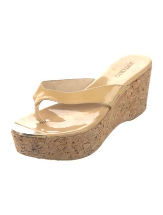 Jimmy Choo Patent Leather Slides