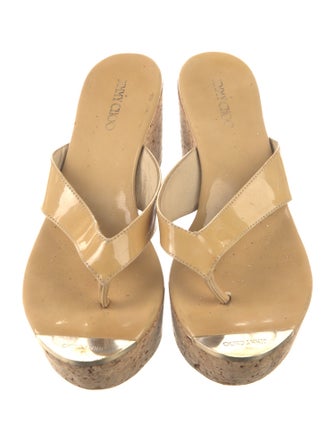 Jimmy Choo Patent Leather Slides