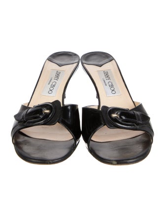 Jimmy Choo Leather Slides