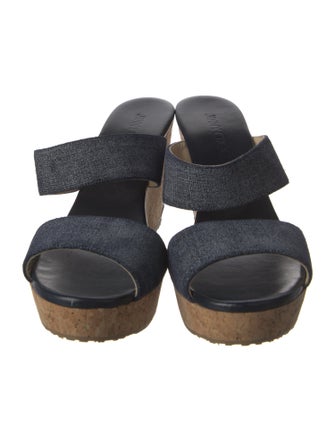 Jimmy Choo Denim Slides