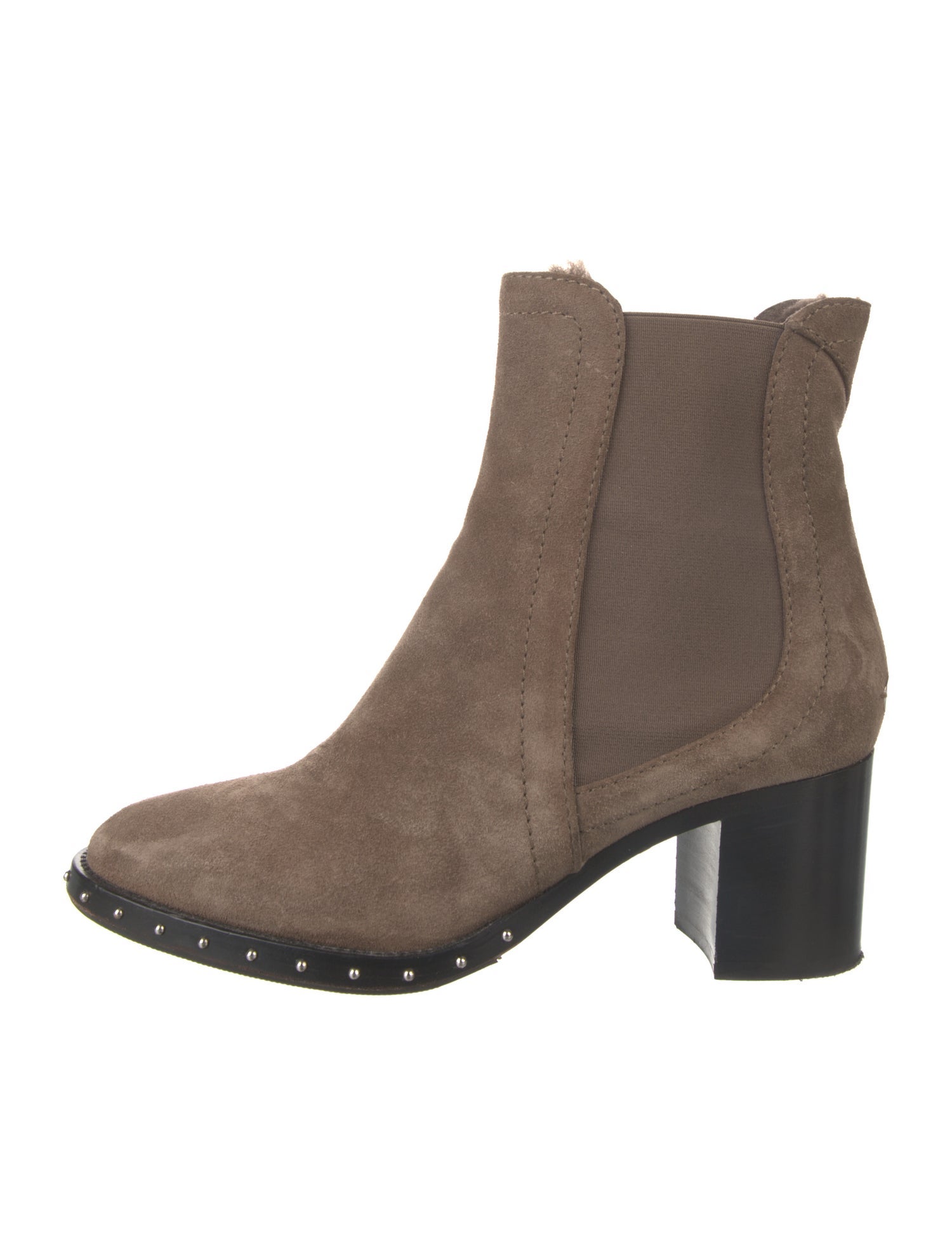 Jimmy Choo Suede Studded Accents Chelsea Boots