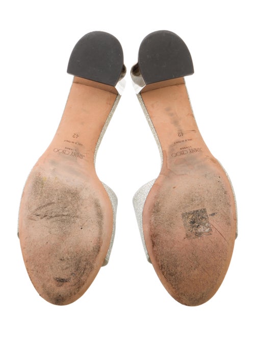 Jimmy Choo Glitter Glitter Accents Slides