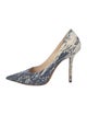 Jimmy Choo Denim Printed Pumps