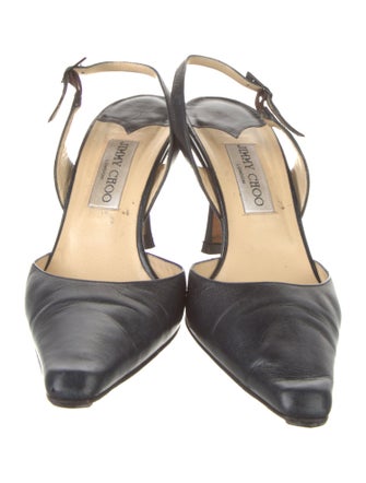 Jimmy Choo Leather Slingback Pumps