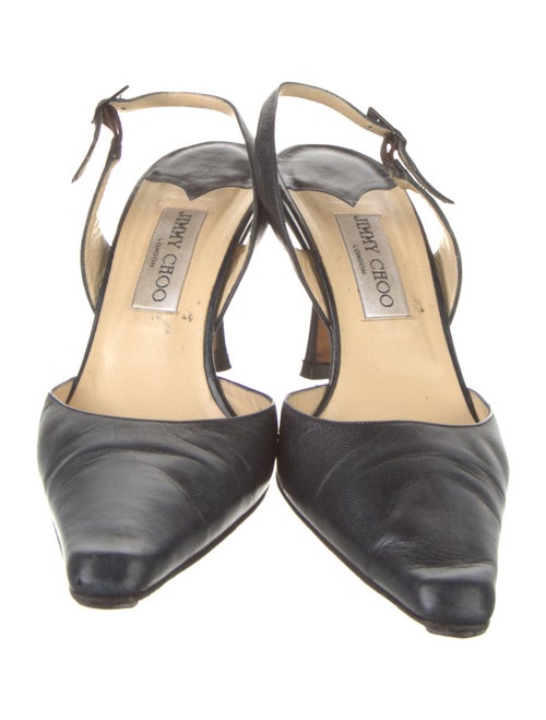 Jimmy Choo Leather Slingback Pumps