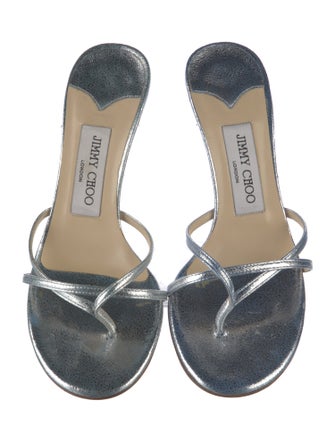 Jimmy Choo Leather Slides