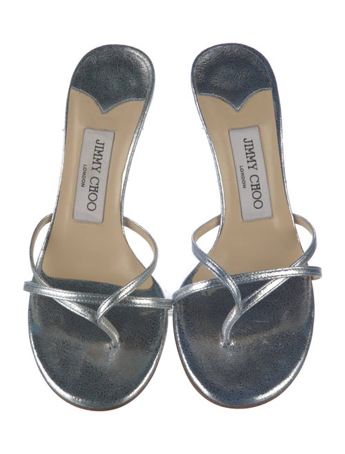 Jimmy Choo Leather Slides