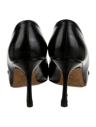 Jimmy Choo Leather Leather Trim Embellishment Pumps