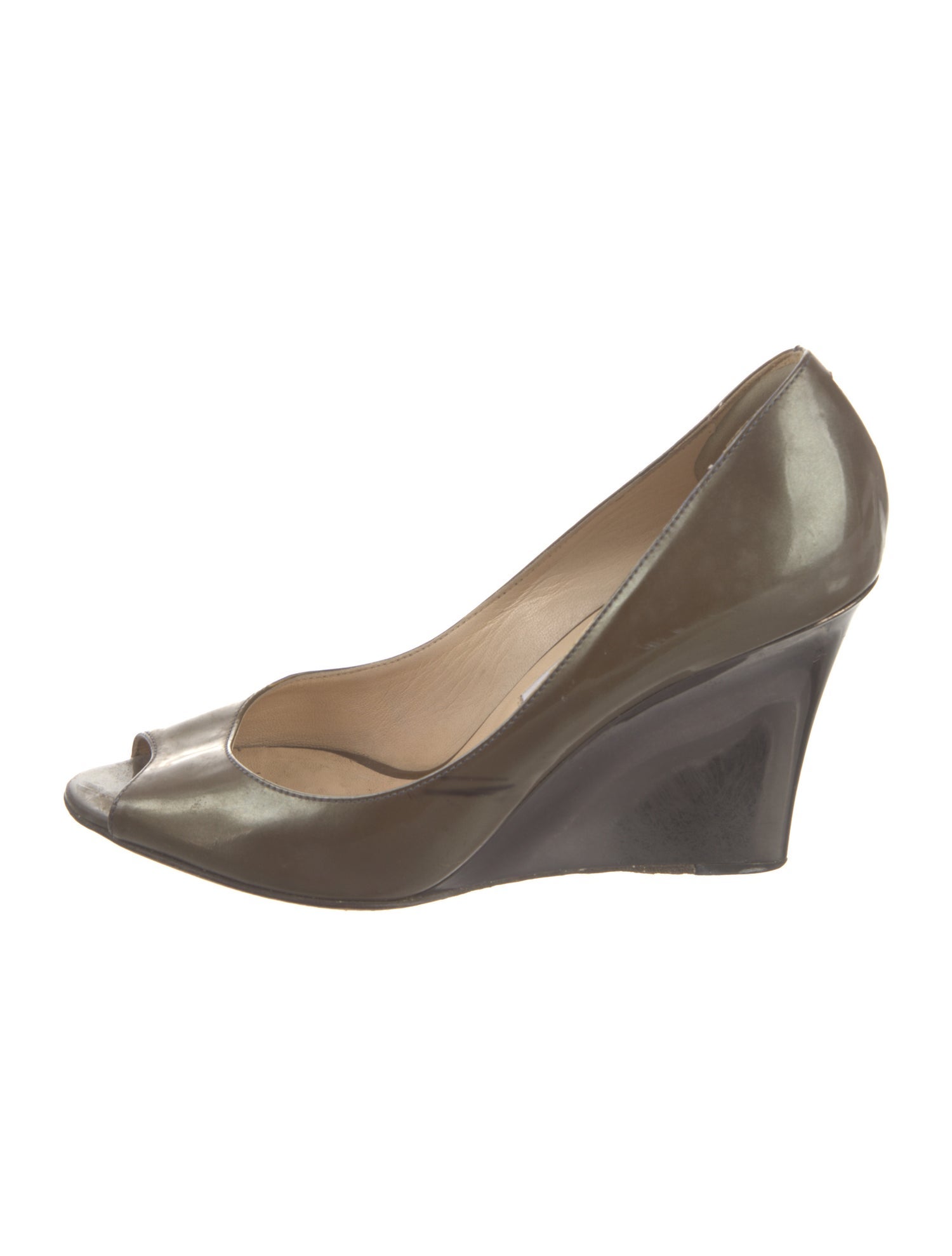 Jimmy Choo Leather Glitter Accents Pumps