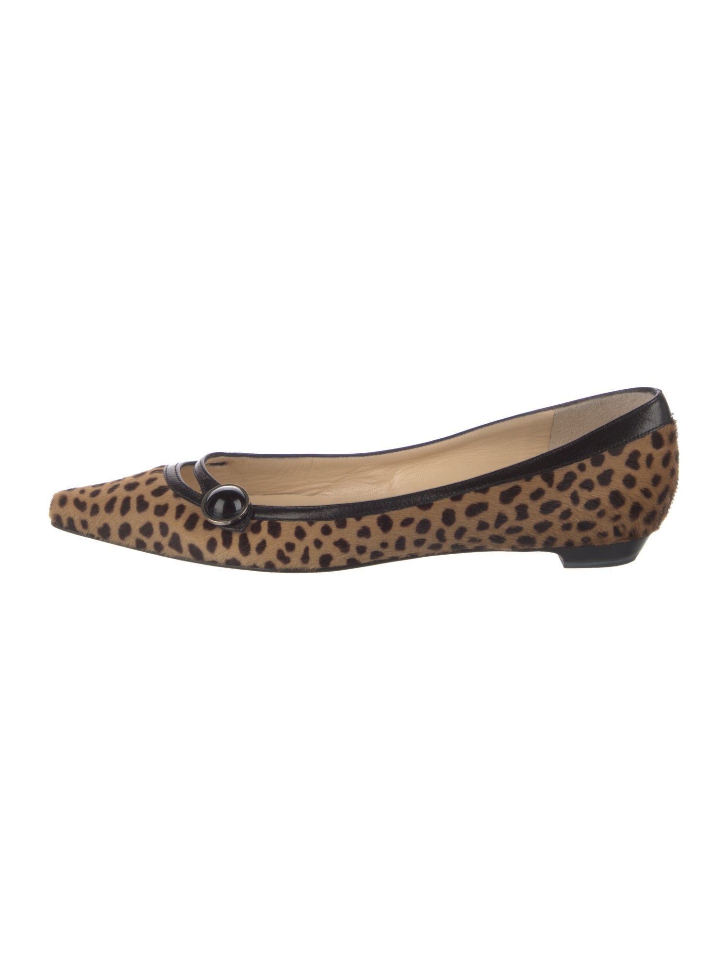 Jimmy Choo Ponyhair Animal Print Flats