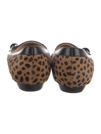 Jimmy Choo Ponyhair Animal Print Flats