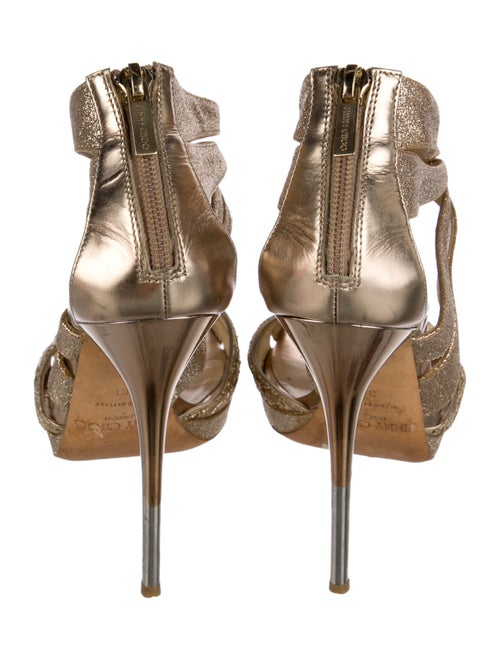 Jimmy Choo Glitter Glitter Accents Sandals
