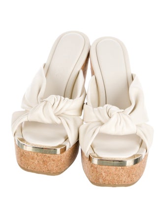 Jimmy Choo Leather Slides