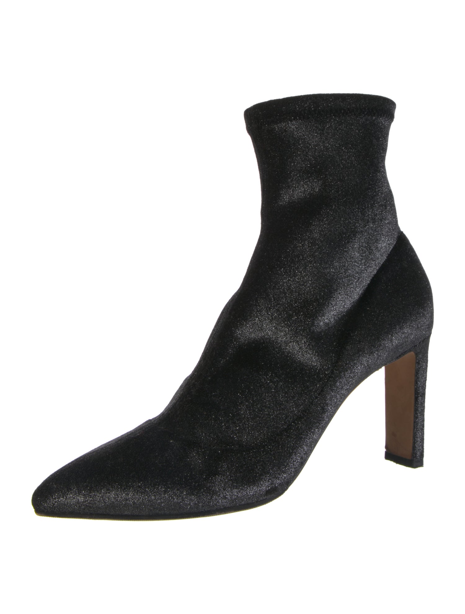 Jimmy Choo Velvet Glitter Accents Sock Boots