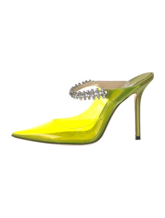 Jimmy Choo PVC Crystal Embellishments Mules