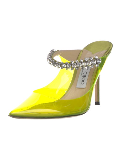 Jimmy Choo PVC Crystal Embellishments Mules