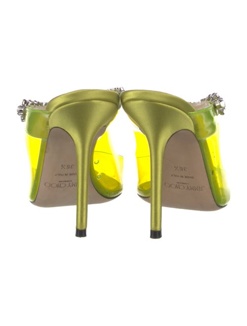 Jimmy Choo PVC Crystal Embellishments Mules