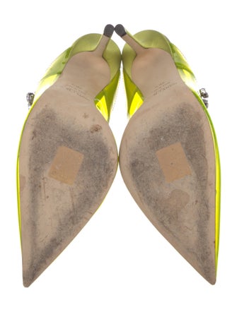 Jimmy Choo PVC Crystal Embellishments Mules