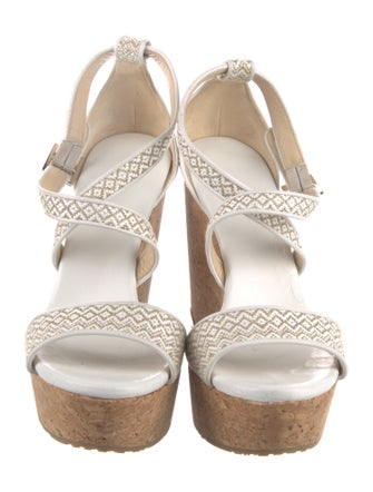 Jimmy Choo Cutout Accent Espadrilles