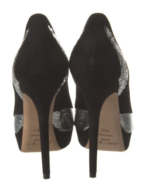 Jimmy Choo Suede Sequin Embellishments Pumps
