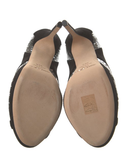 Jimmy Choo Suede Sequin Embellishments Pumps